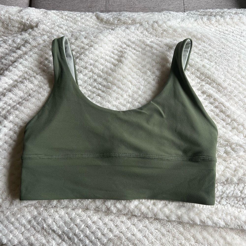Lululemon Align Sports Bra - Green Twill/Light Sage - Size 8